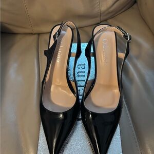 Brand New! Black Women's Slingback Heels
